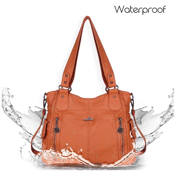 Nwt French Leather Waterproof Adjustable Purse - Picture 5 of 5